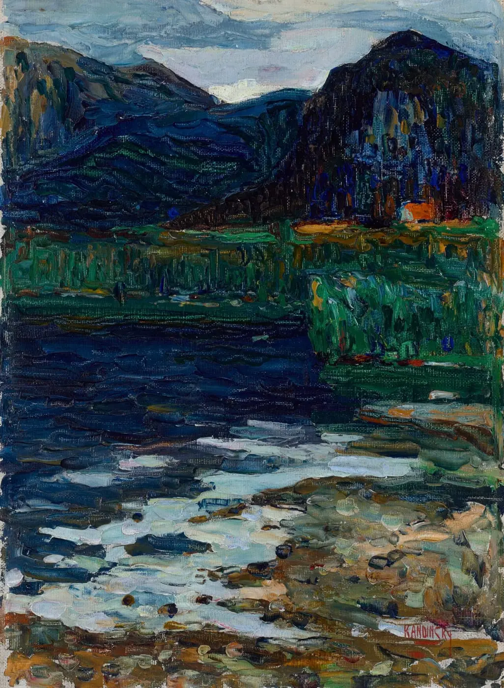 Kochel – Schlehdorf by Wassily Kandinsky, canvas print