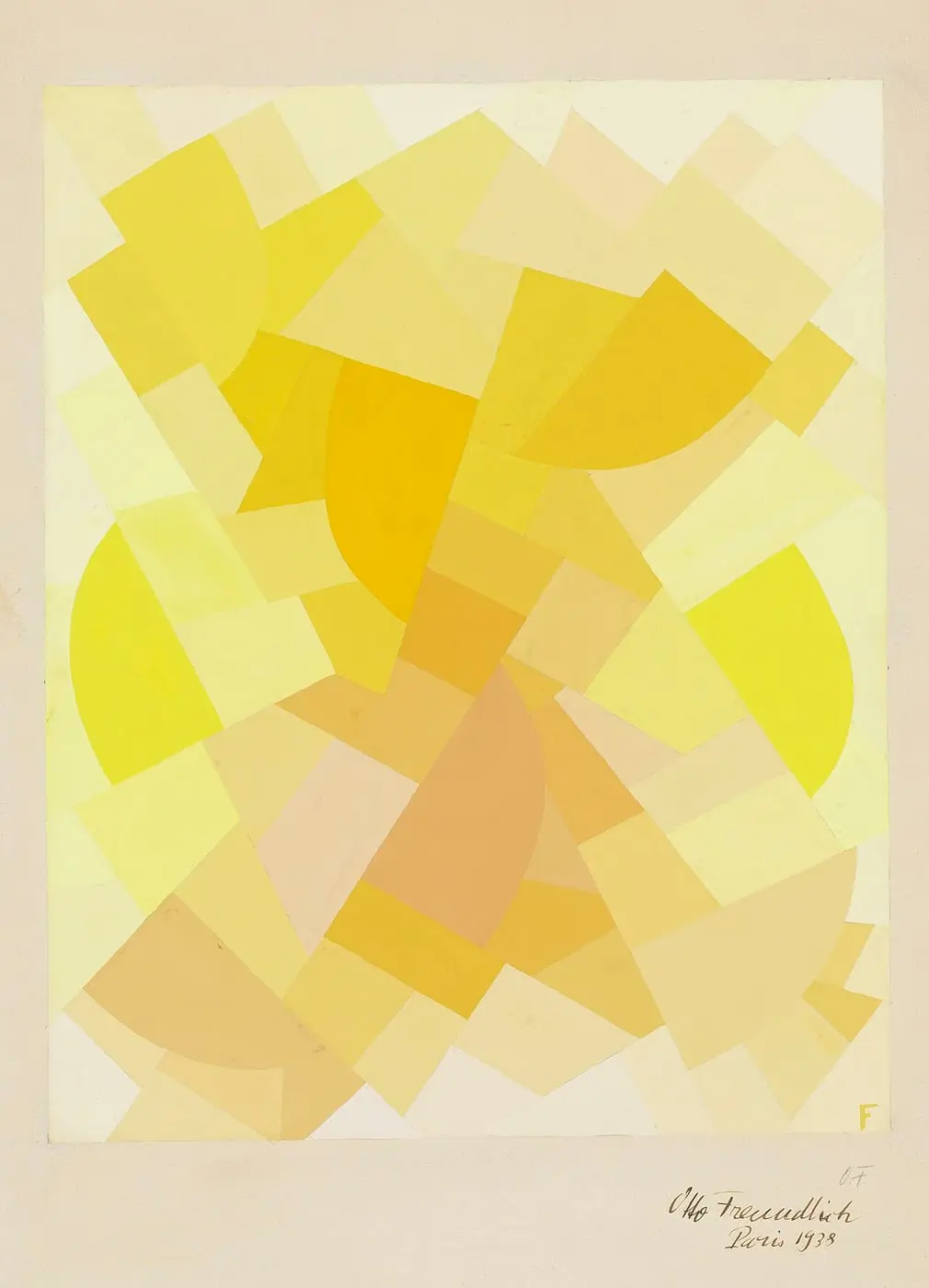Komposition by Otto Freundlich, canvas print