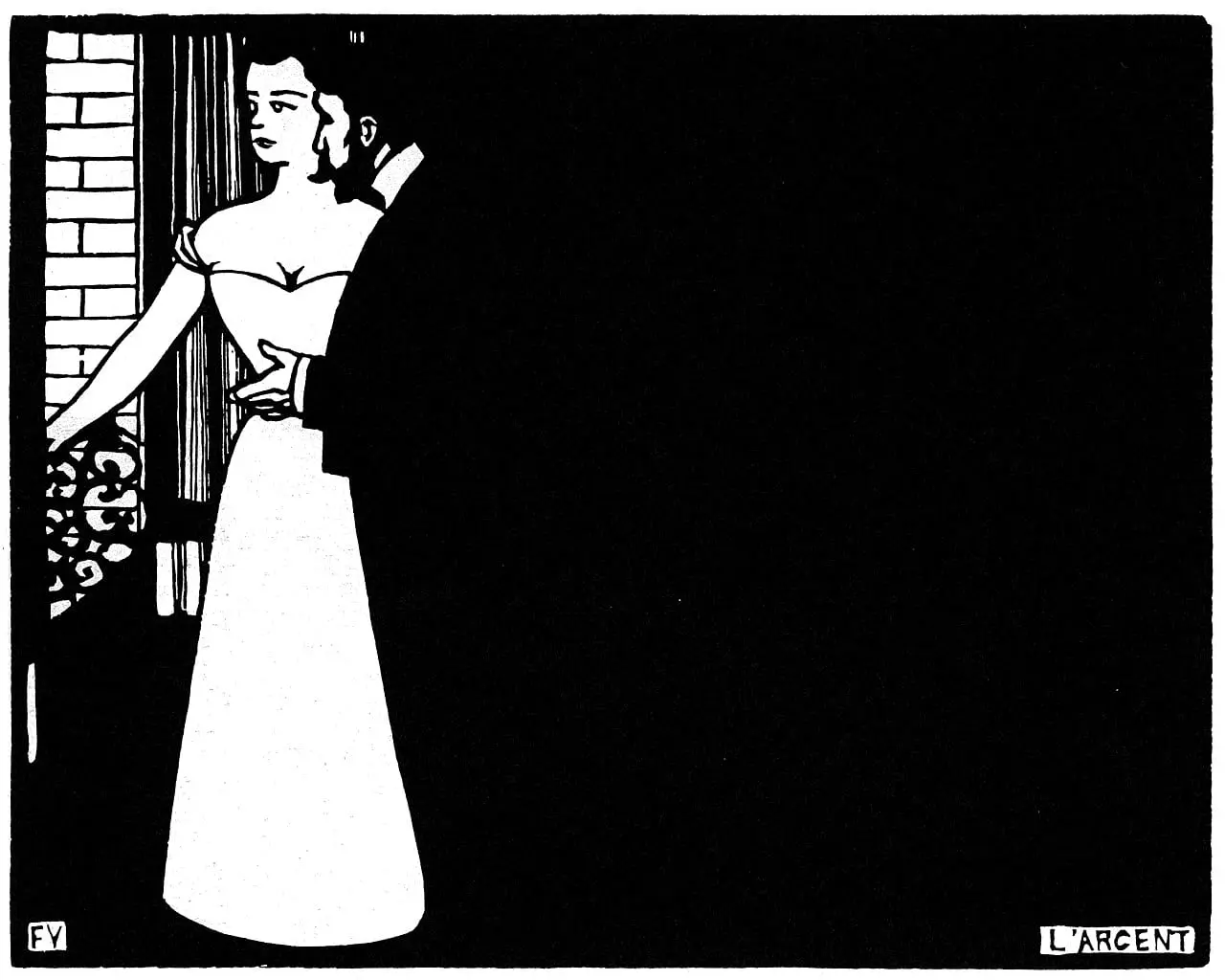 L'argent (Intimités V) by Félix Vallotton, canvas print