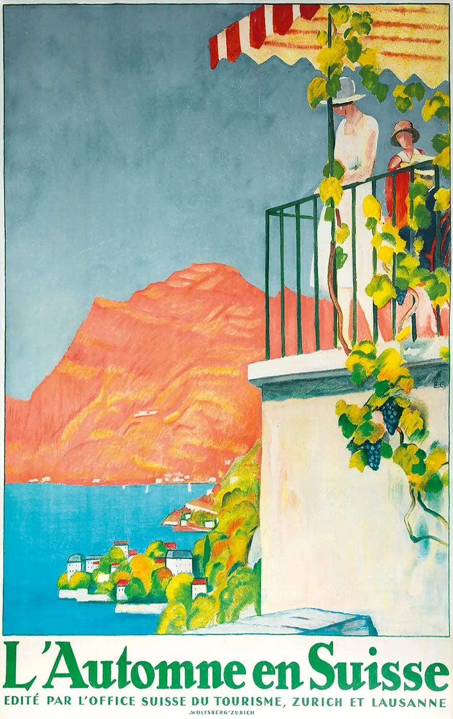 L'Automne en Suisse by Emil Cardinaux, canvas print
