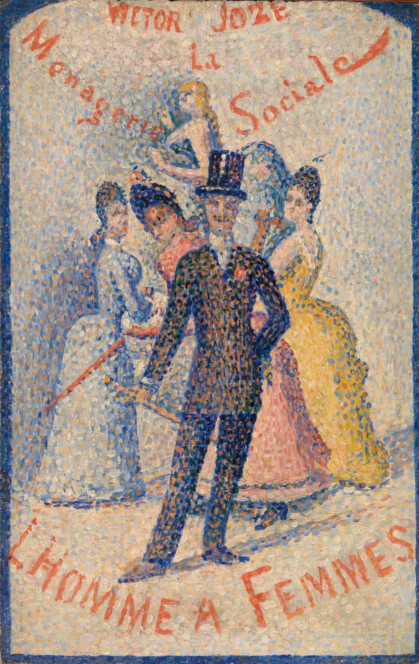 L'homme à femmes by Georges Seurat, canvas print