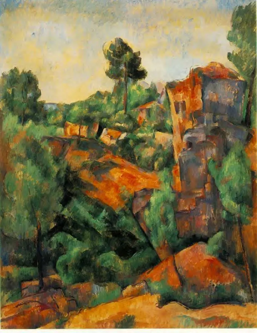 La-carriere de Bibemus by Paul Cézanne, canvas print