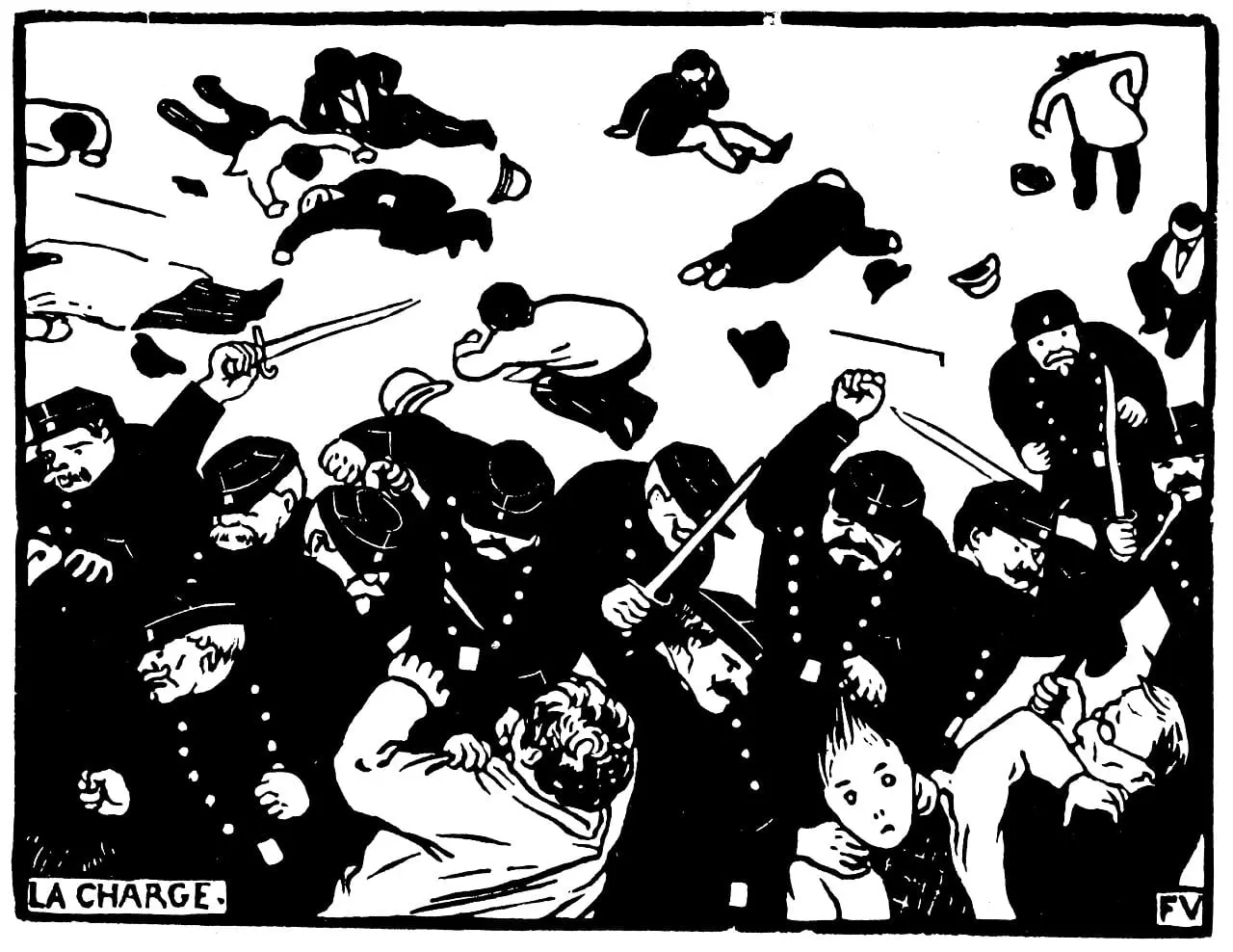 La-charge by Félix Vallotton, canvas print
