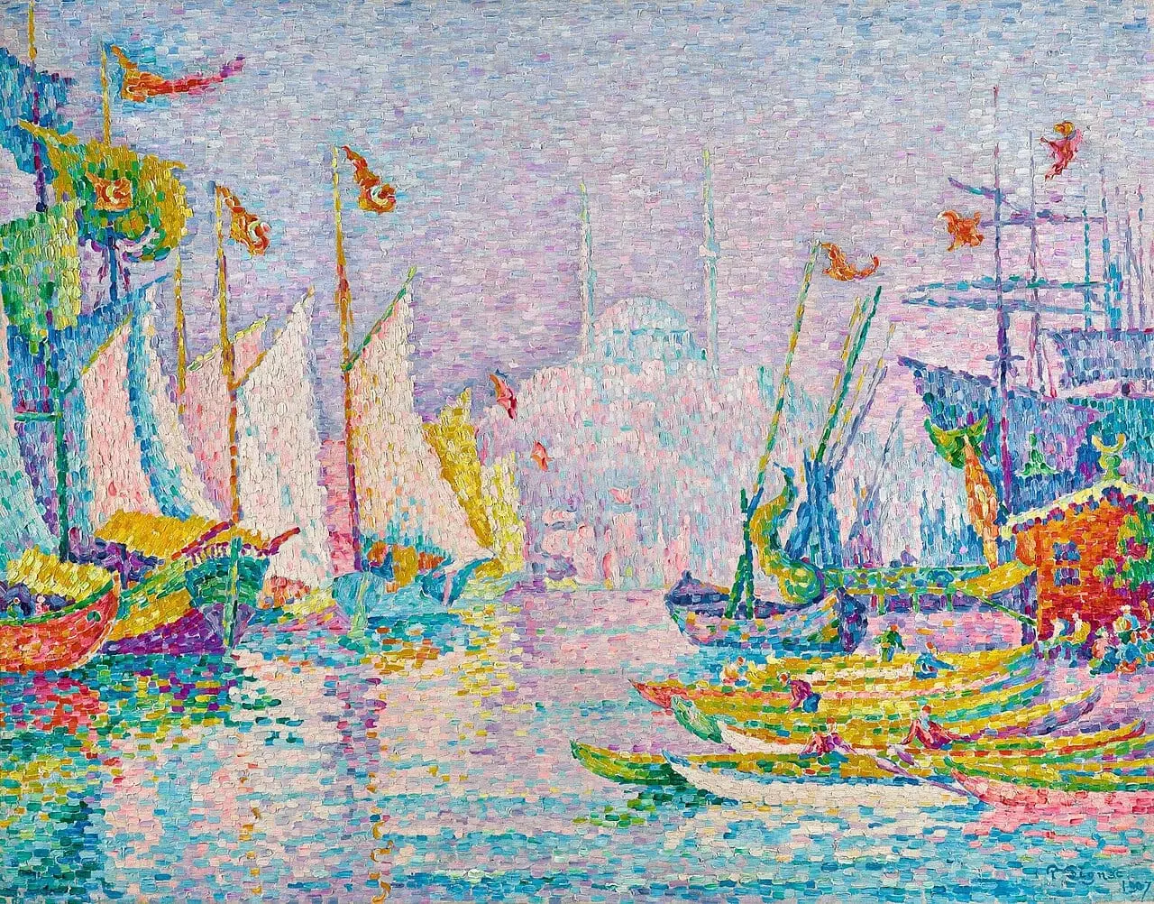 La Corne by Paul Signac, canvas print