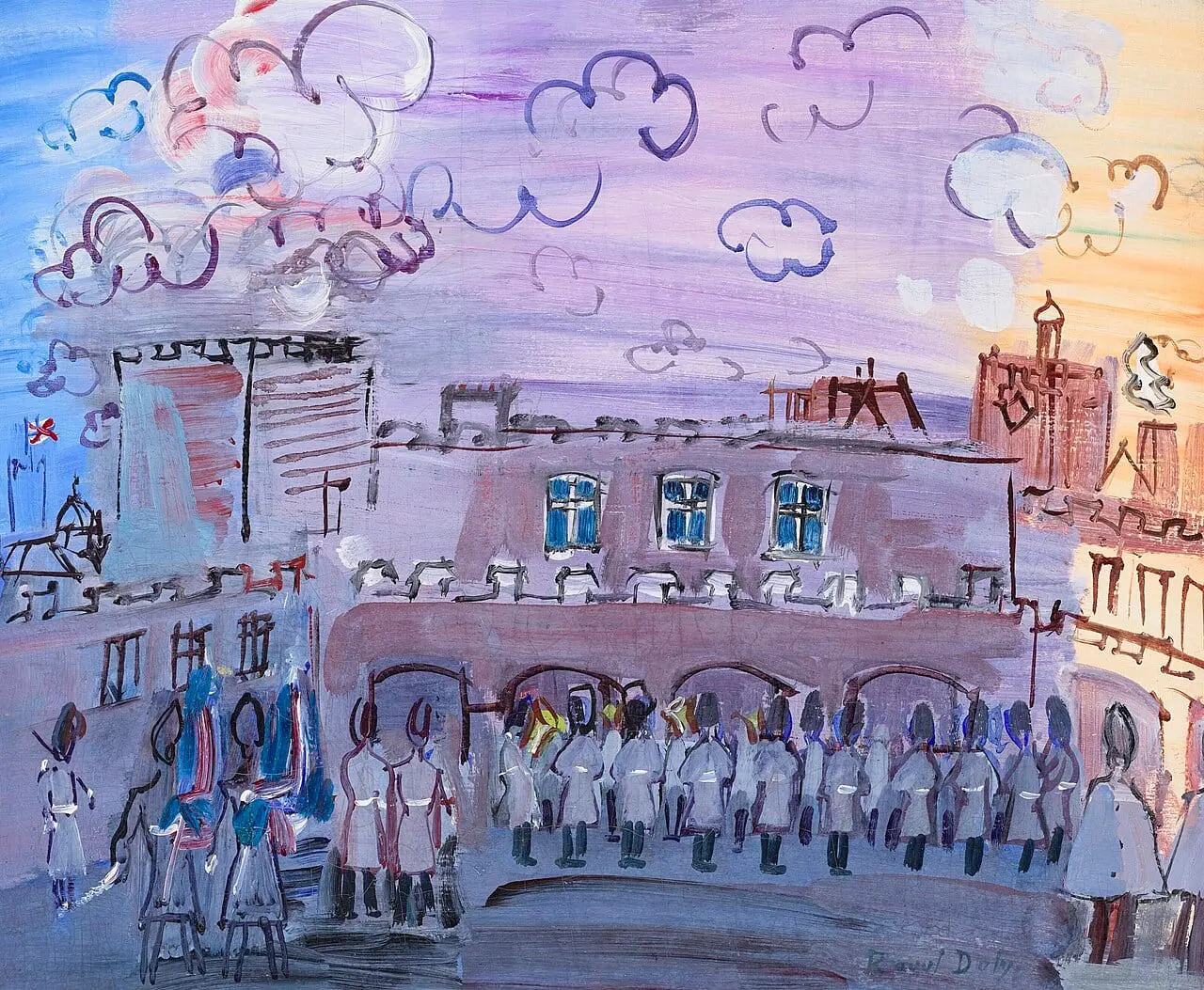 La relève de la garde à Saint-James's Palace by Raoul Dufy, canvas print