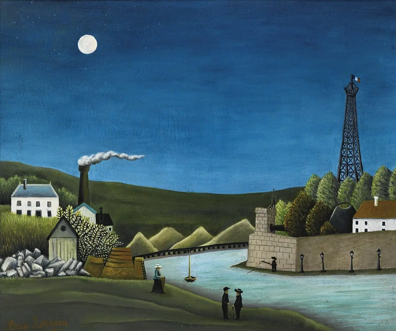 La Seine à Suresnes by Henri Rousseau, canvas print