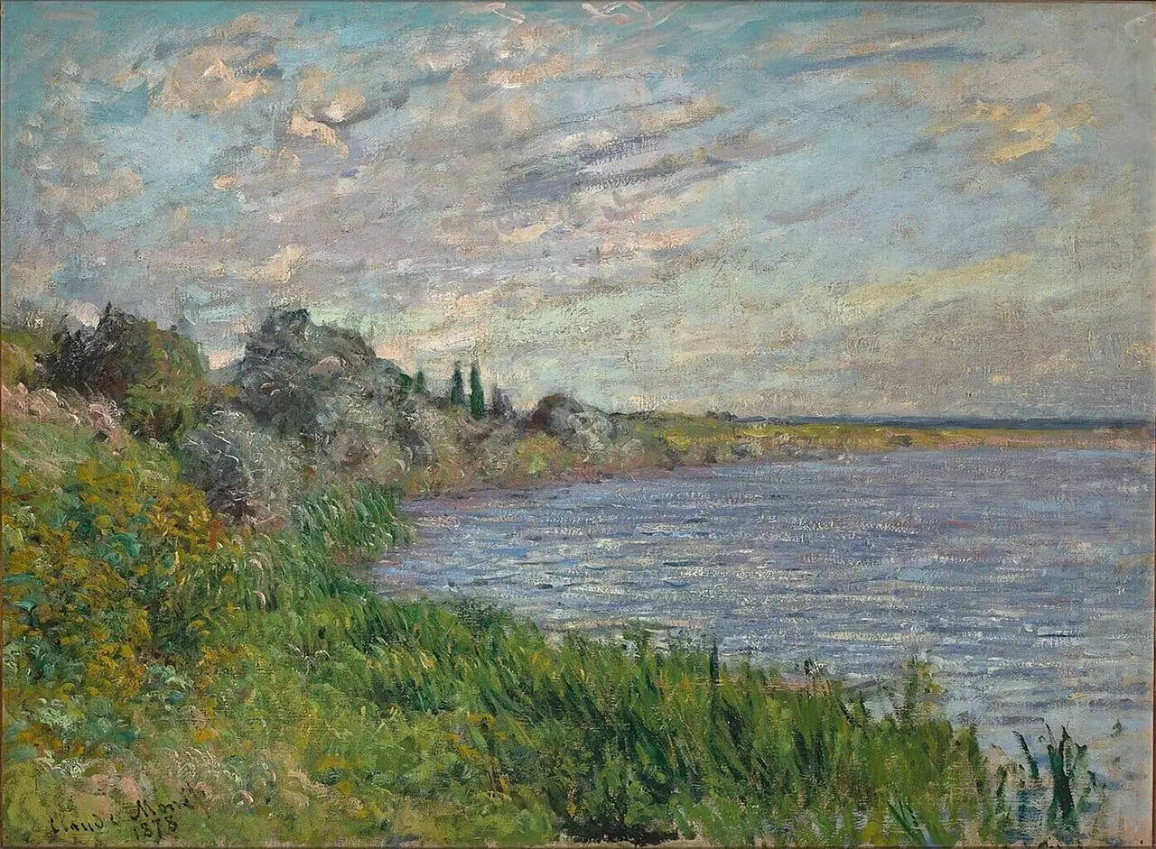 La Seine près de Vétheuil by Claude Monet, canvas print