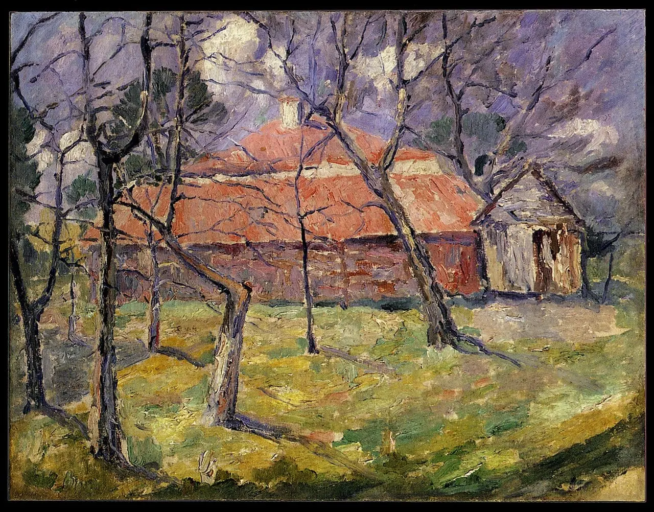 Landscape near Kyiv by Kazimir Malevich, canvas print
