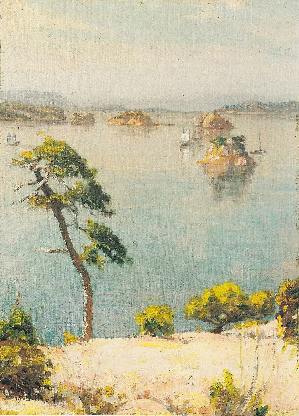 Landschaft by Hiroshi Yoshida, canvas print