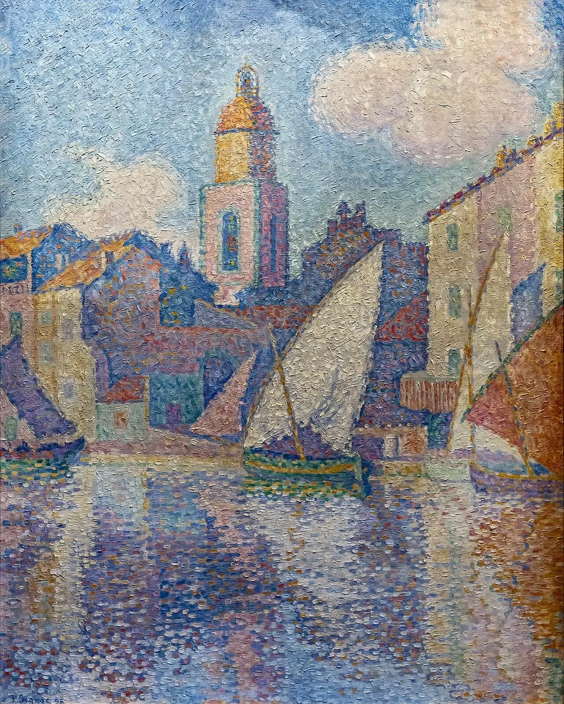 Le clocher de Saint-Tropez by Paul Signac, canvas print