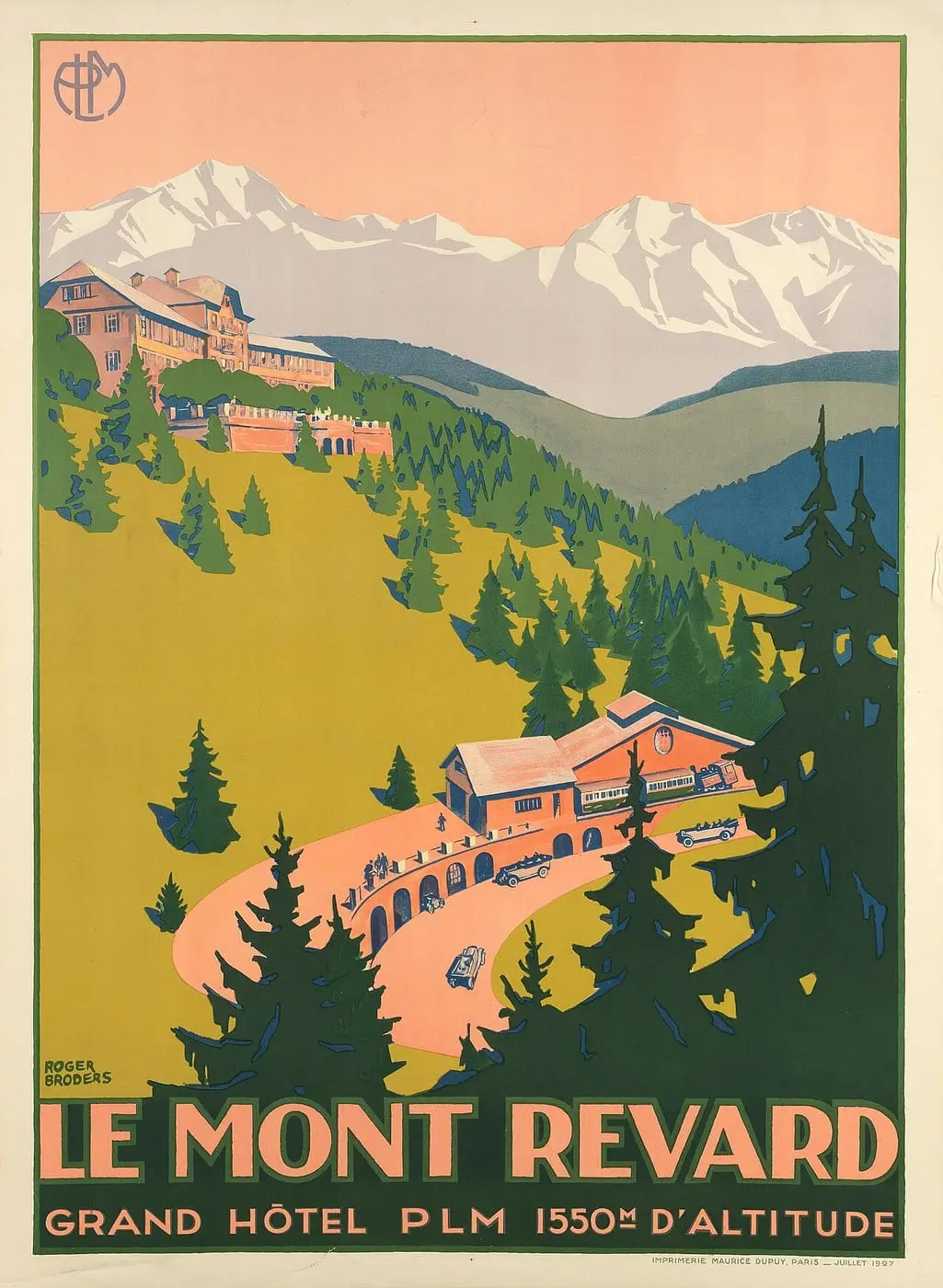 Le Mont Revard by Roger Broders, canvas print
