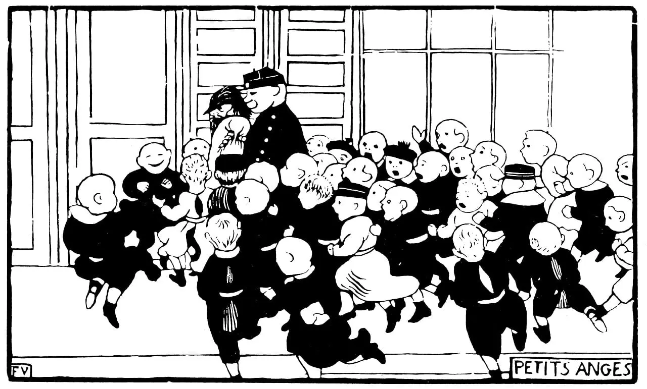 Les petits anges by Félix Vallotton, canvas print