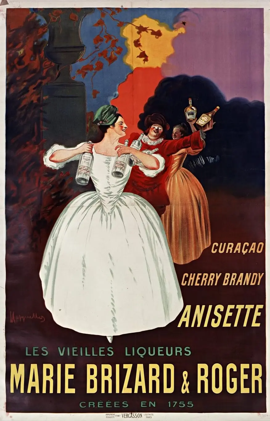 Les Vieilles Liqueurs Marie Brizard et Roger créées en 1755 by Leonetto Cappiello, canvas print