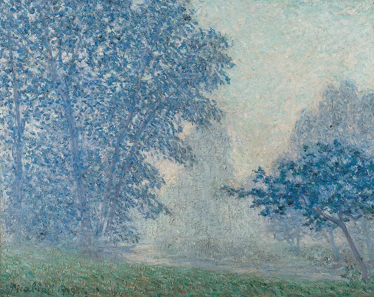 Lever du soleil dans la brume, Montigny by Francis Picabia, canvas print