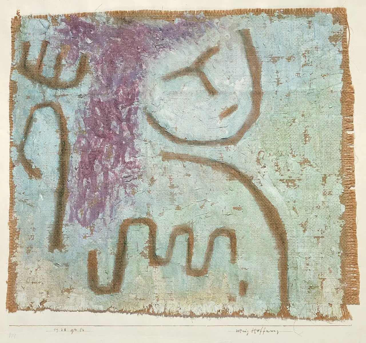 Little Hope by Paul Klee, canvas print