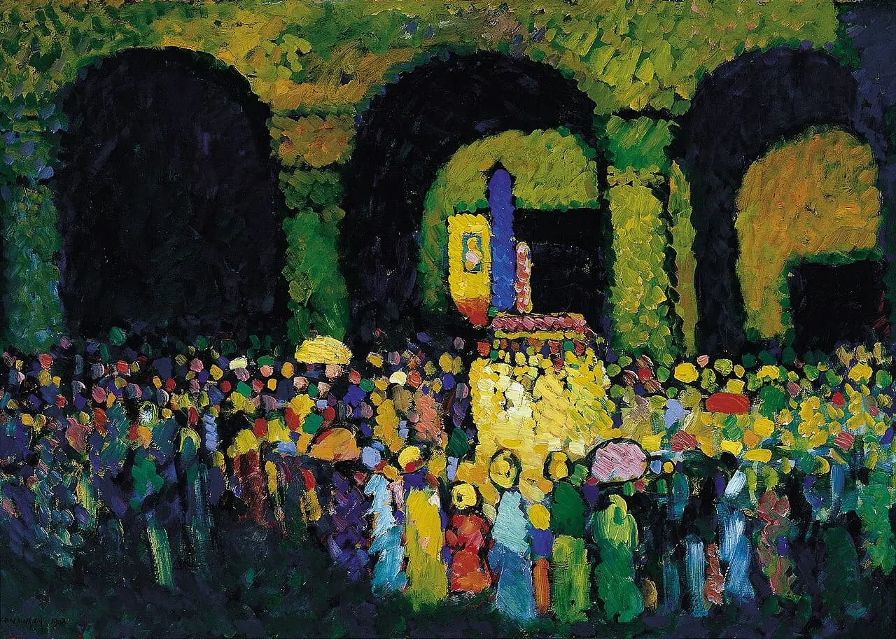 Ludwigskirche by Wassily Kandinsky, canvas print