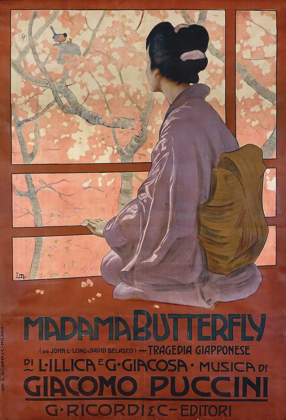 Madama Butterfly by Leopoldo Metlicovitz, canvas print