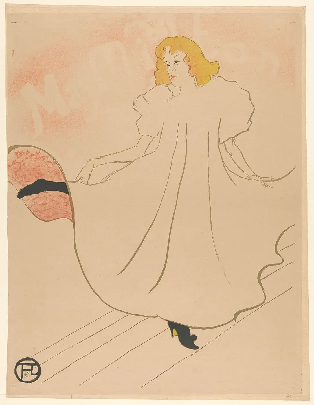 May Milton by Henri de Toulouse-Lautrec, canvas print