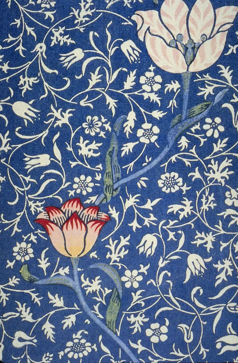 Medway printed textile by William Morris, canvas print