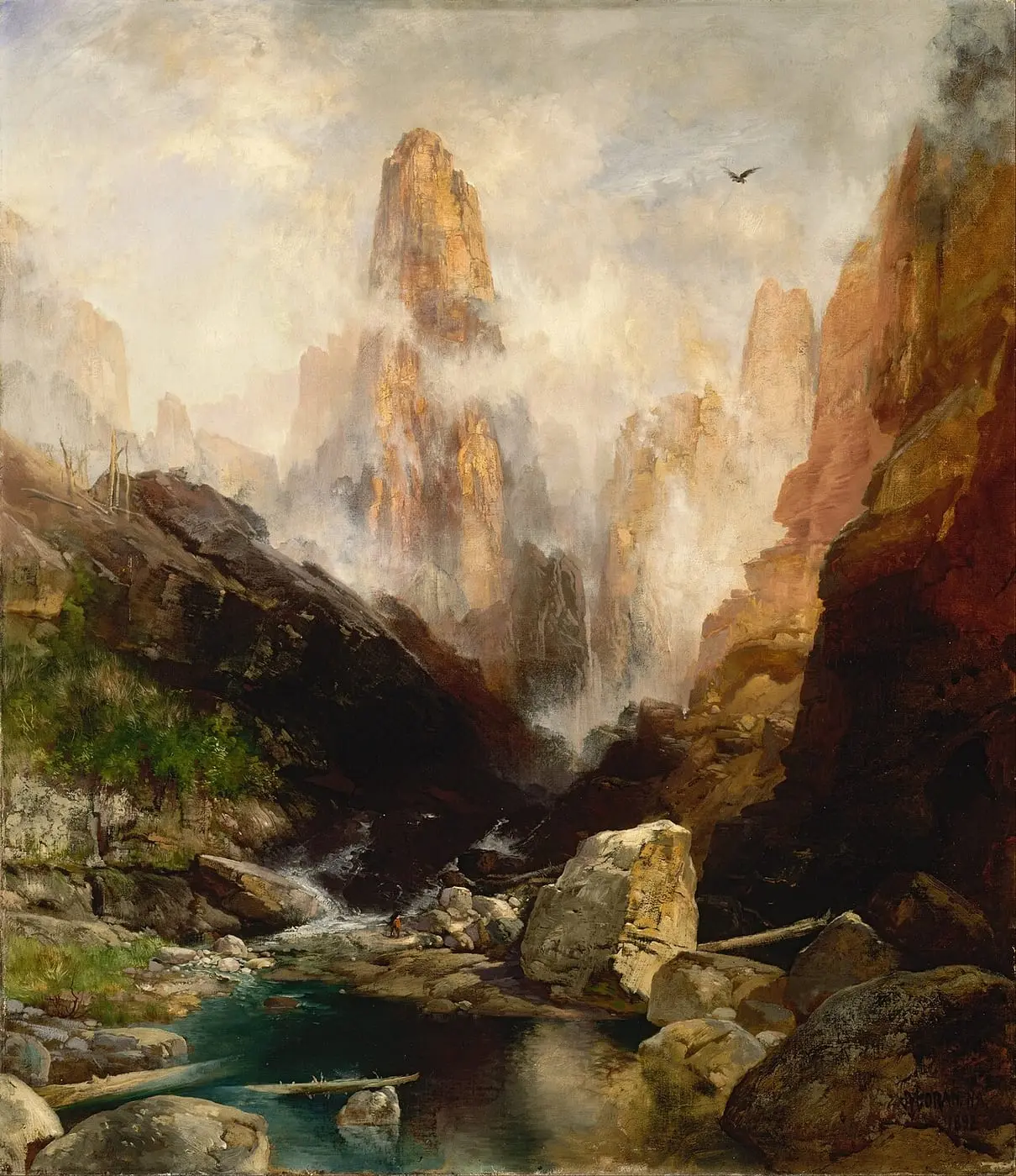 Mist in Kanab Canyon, Utah by Thomas Moran, canvas print