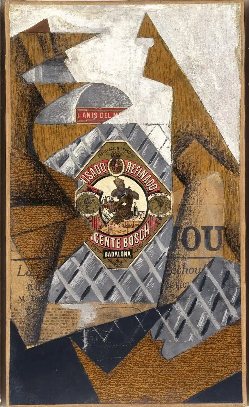 MNCARS The Bottle of Anís del Mono by Juan Gris, canvas print