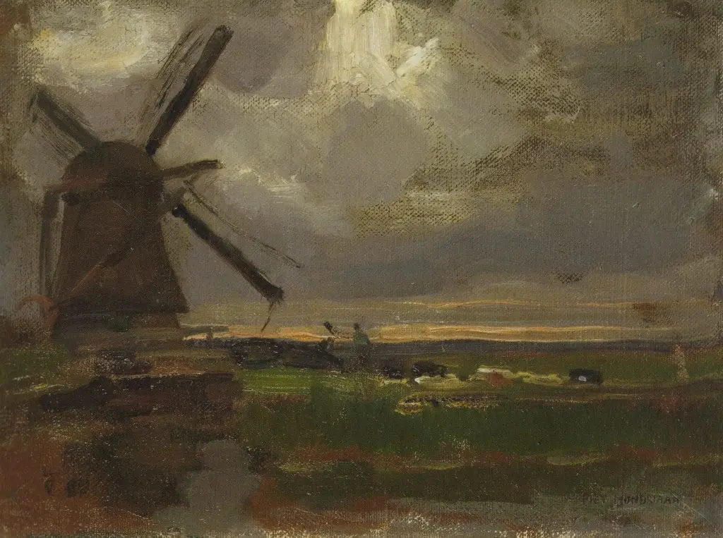 Molen aan t Gein by Piet Mondrian, canvas print