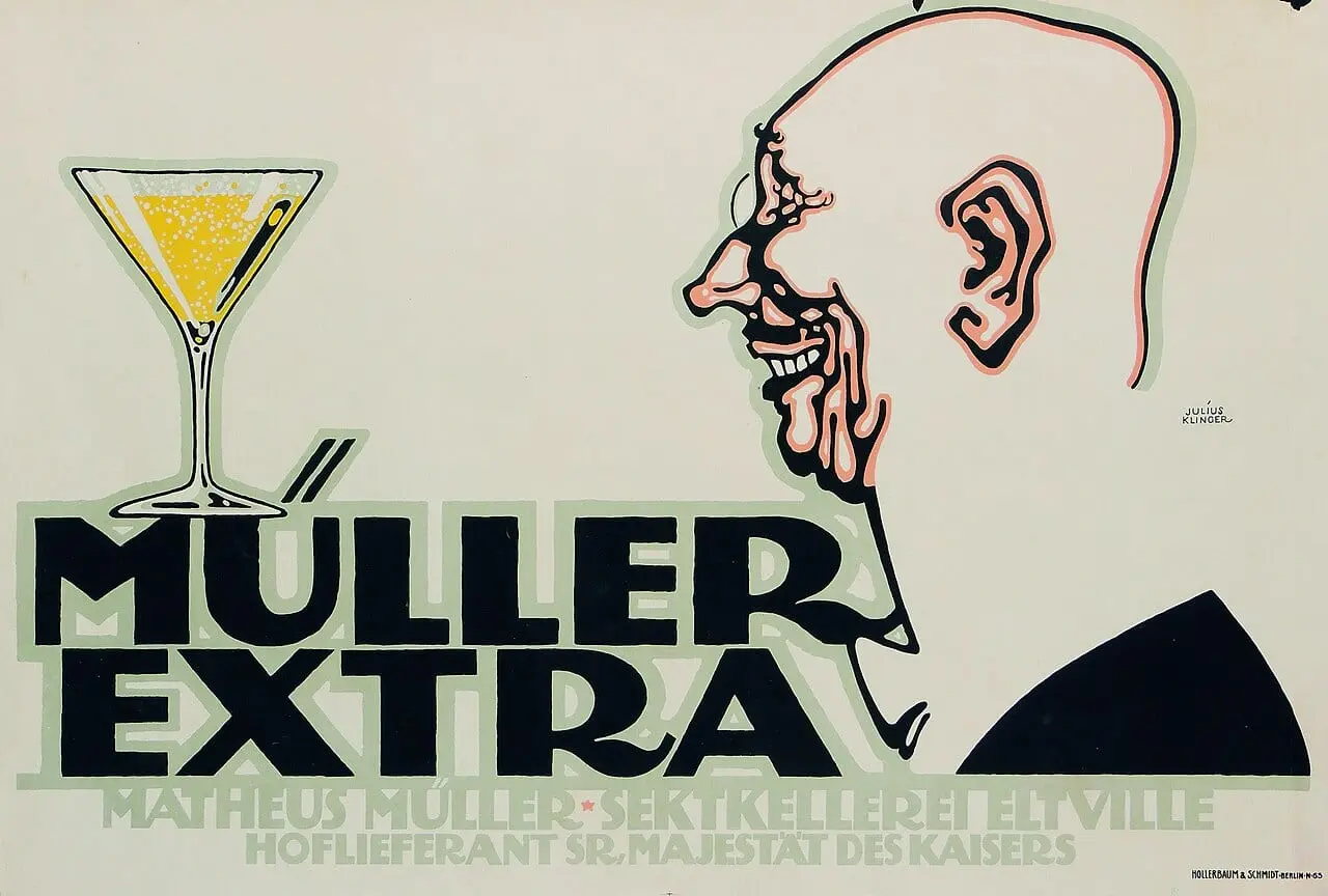 Müller Extra by Julius Klinger, canvas print