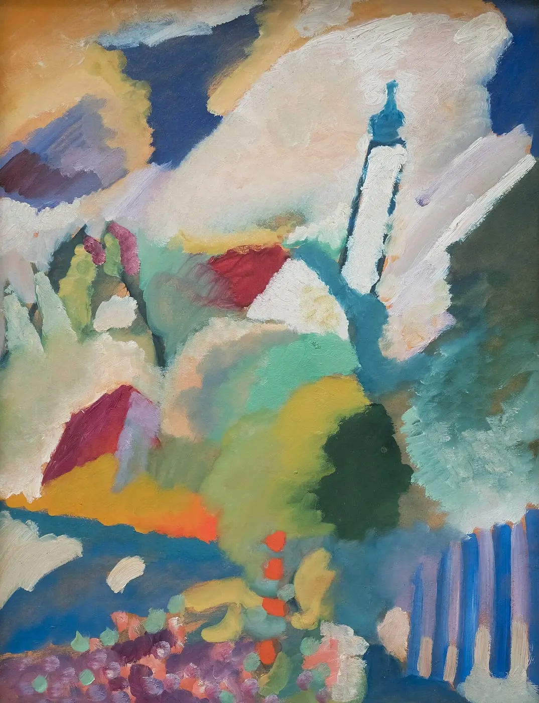 Murnau mit Kirche by Wassily Kandinsky, canvas print