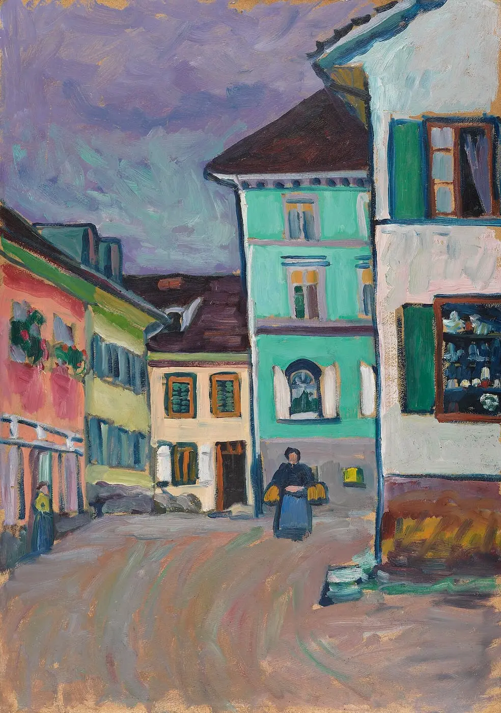 Murnau, Top of the Johannisstrasse by Wassily Kandinsky, canvas print