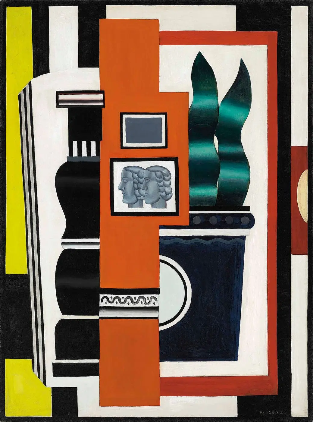 Nature morte (Les camées) by Fernand Léger, canvas print