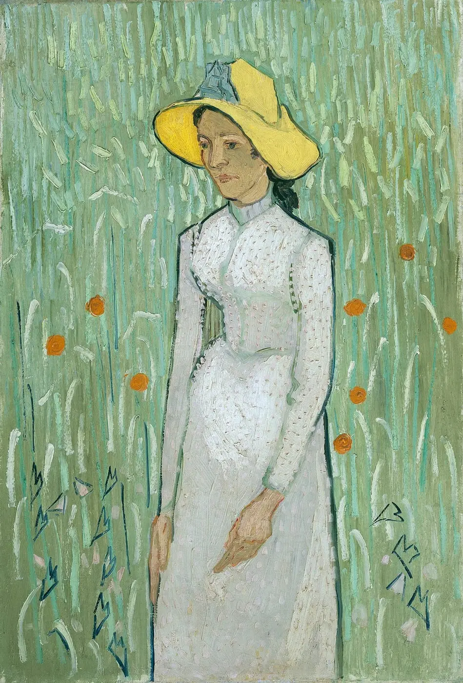 Girl in White by Vincent van Gogh, canvas print