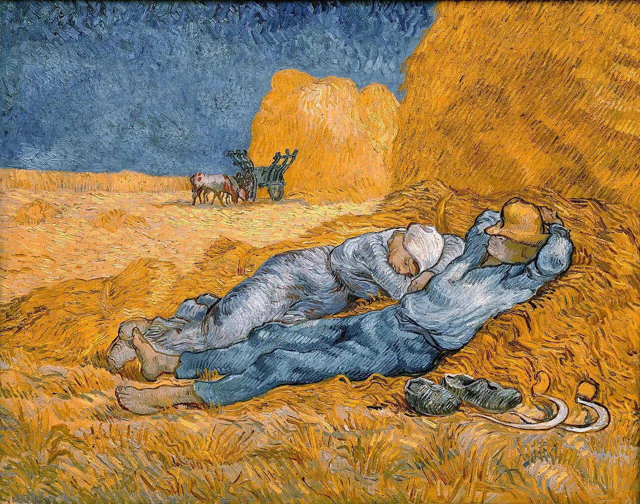 Noon, rest from work by Vincent van Gogh, canvas print