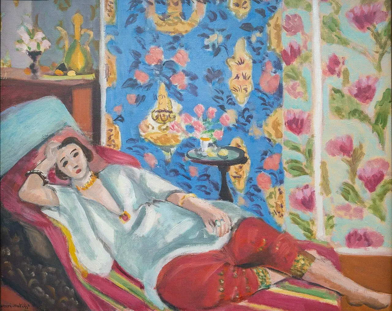 Odalisque à la culotte rouge by Henri Matisse, canvas print