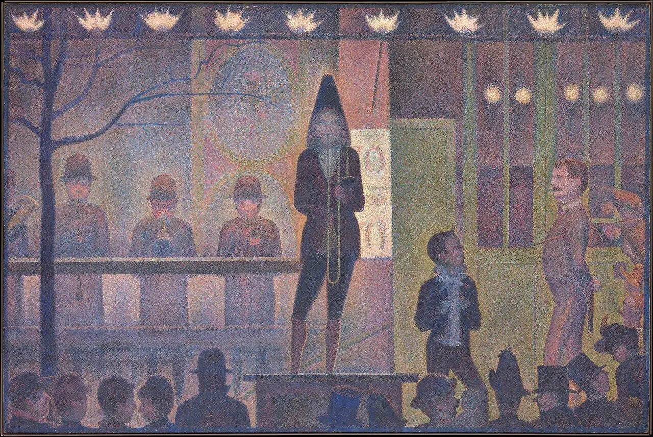 Parade de cirque (Circus Sideshow) by Georges Seurat, canvas print