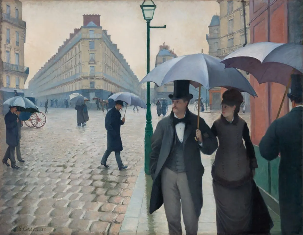 Paris Street; Rainy Day by Gustave Caillebotte, canvas print