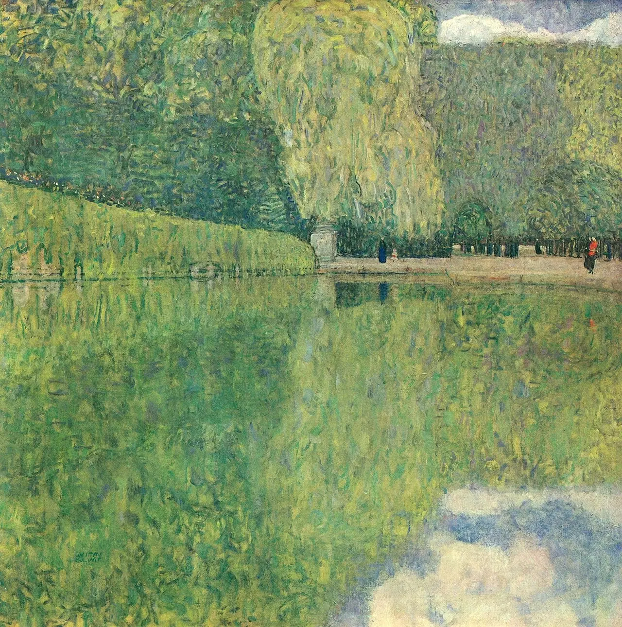 Park of schönbrunn by Gustav Klimt, canvas print