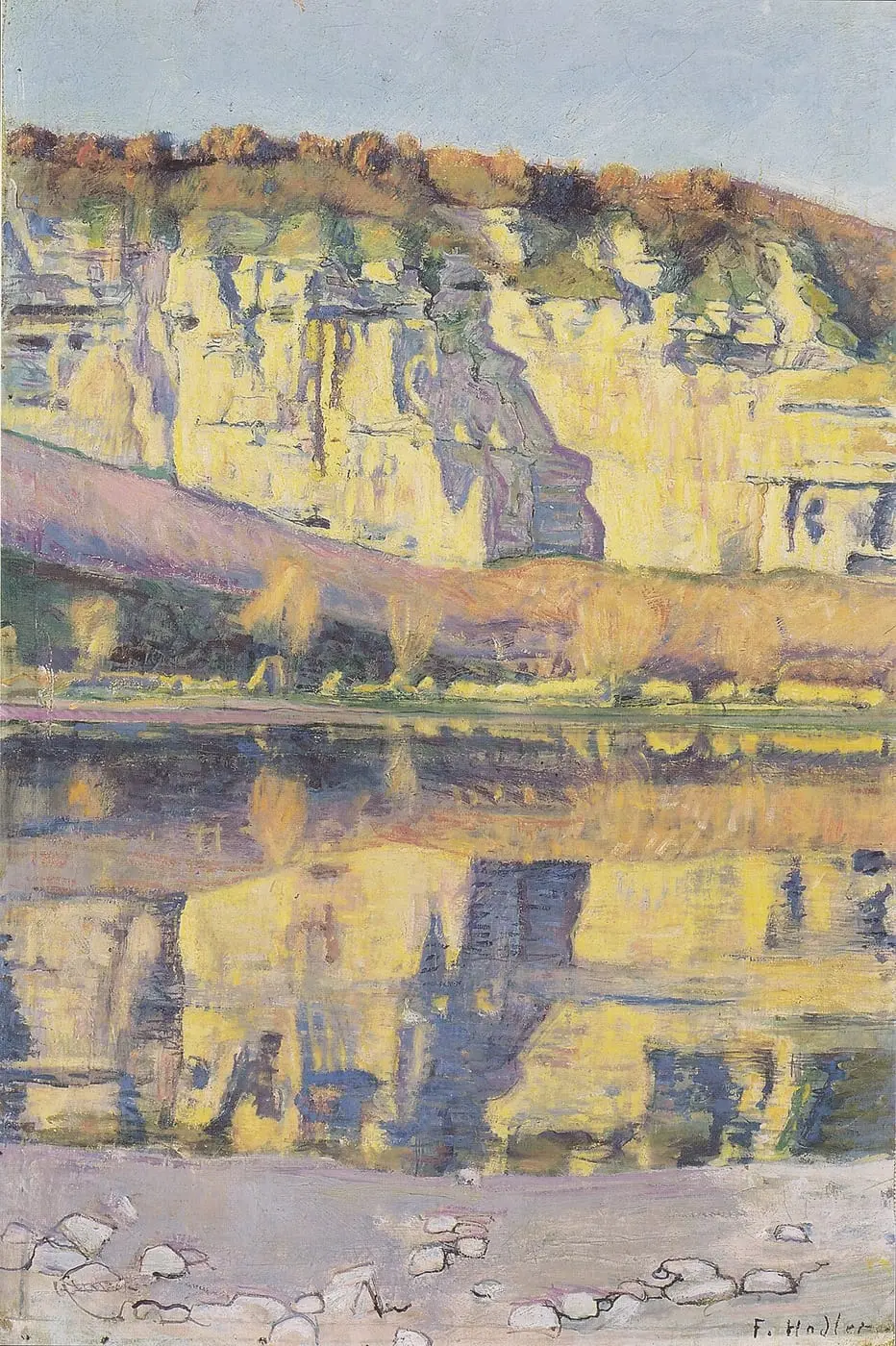 Partie an der Rhone by Ferdinand Hodler, canvas print