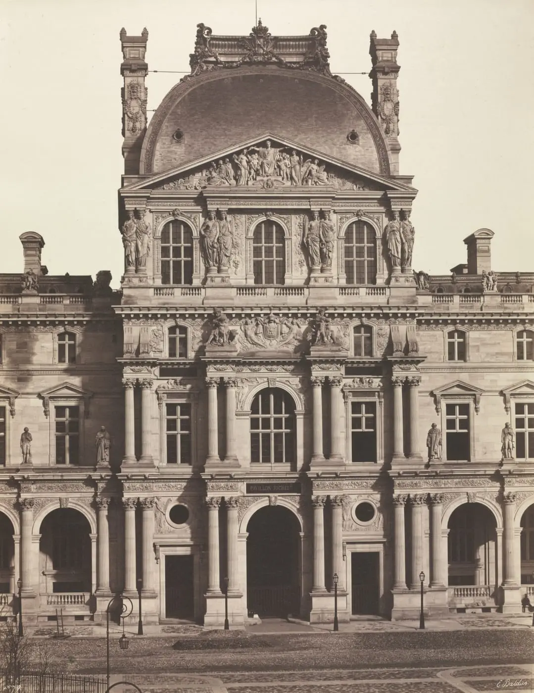 Pavilion Richelieu, Louvre, Paris by Édouard Baldus, canvas print