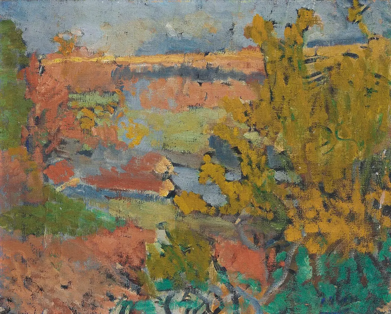 Paysage aux environs de Chatou by André Derain, canvas print