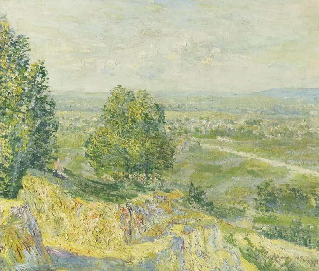 Paysage avec deux grands arbres by Albert Gleizes, canvas print