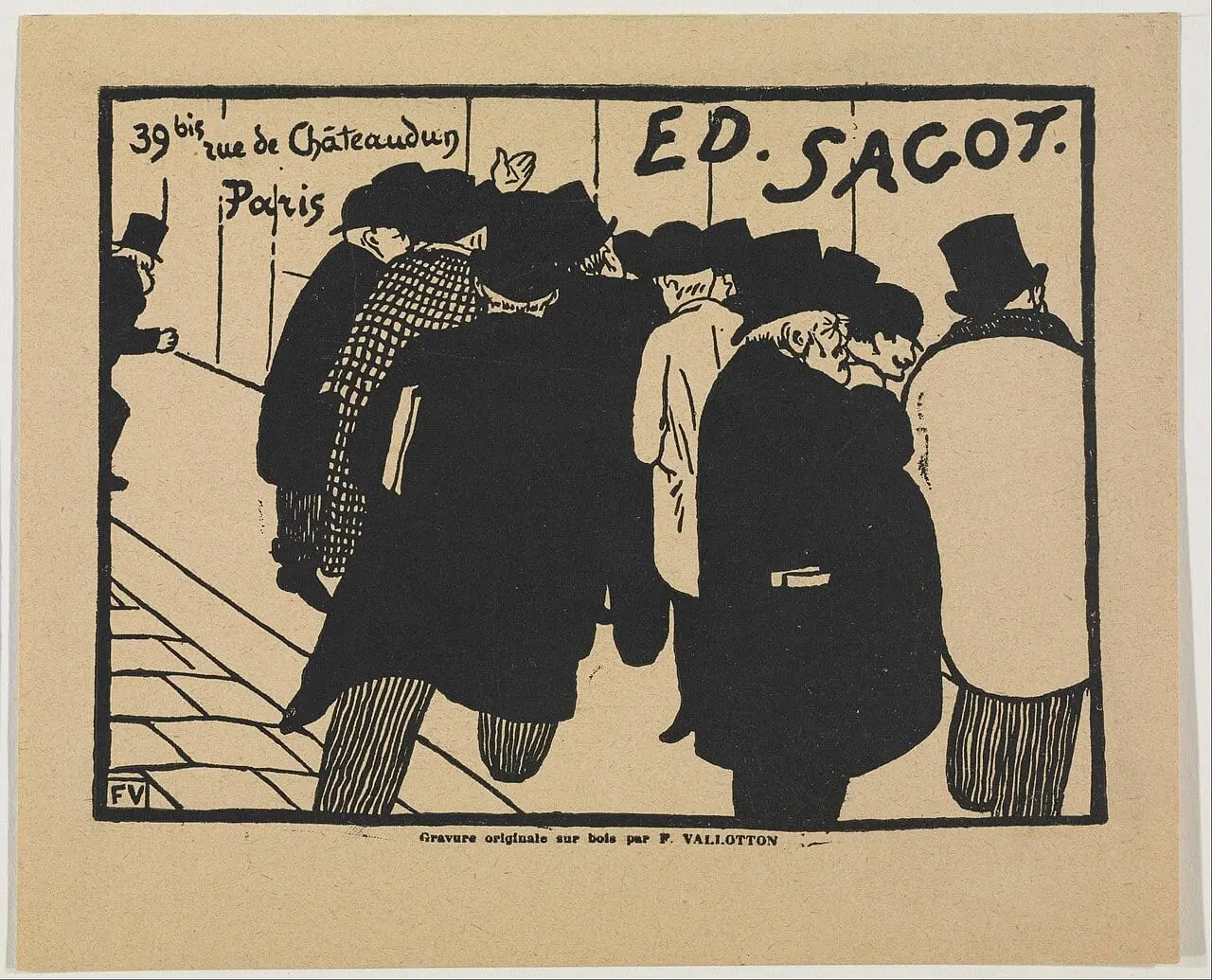 Print Fanciers by Félix Vallotton, canvas print