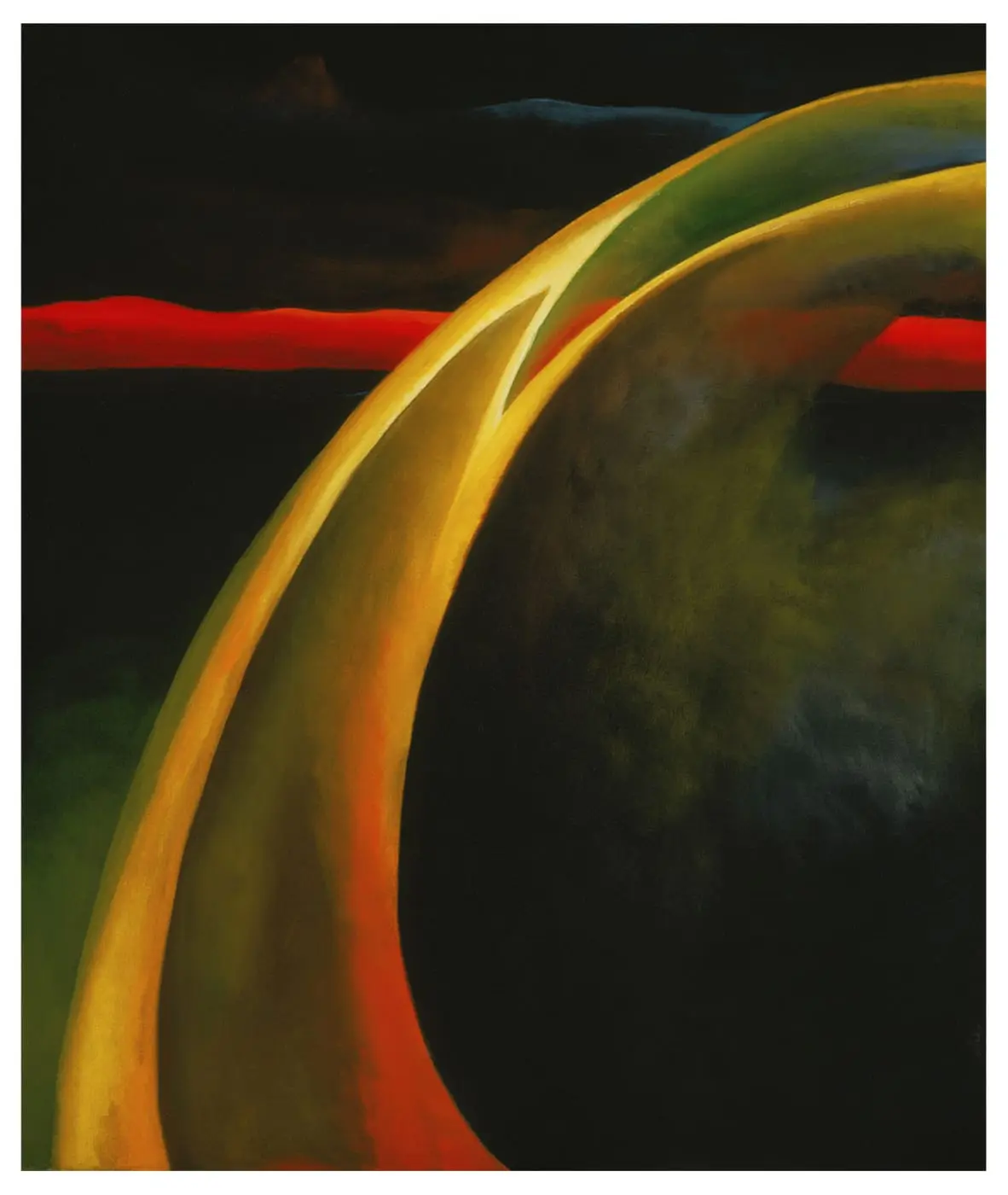 Red and Orange Streak by Georgia O'Keeffe, canvas print