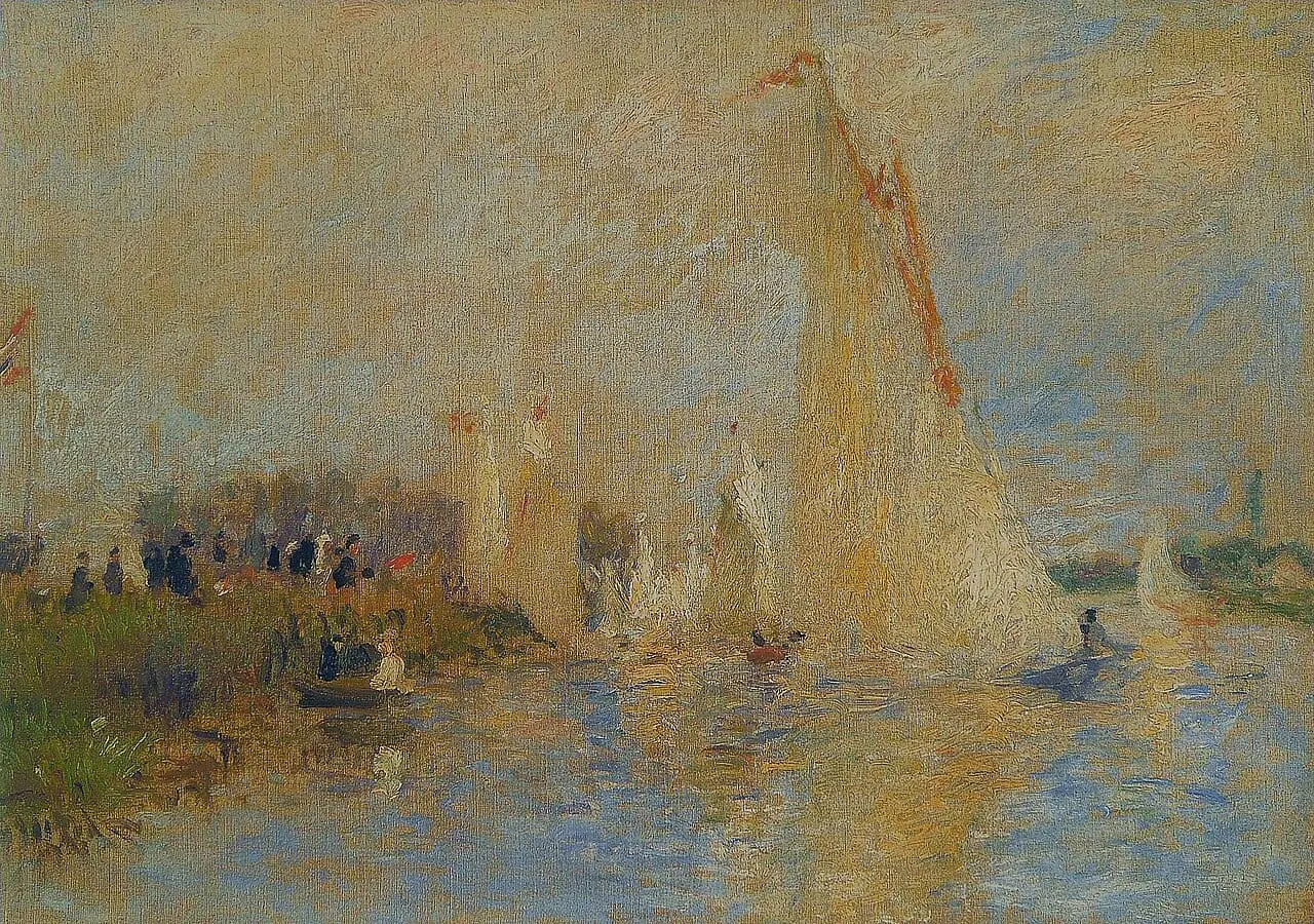 Régates à Argenteuil by Pierre-Auguste Renoir, canvas print