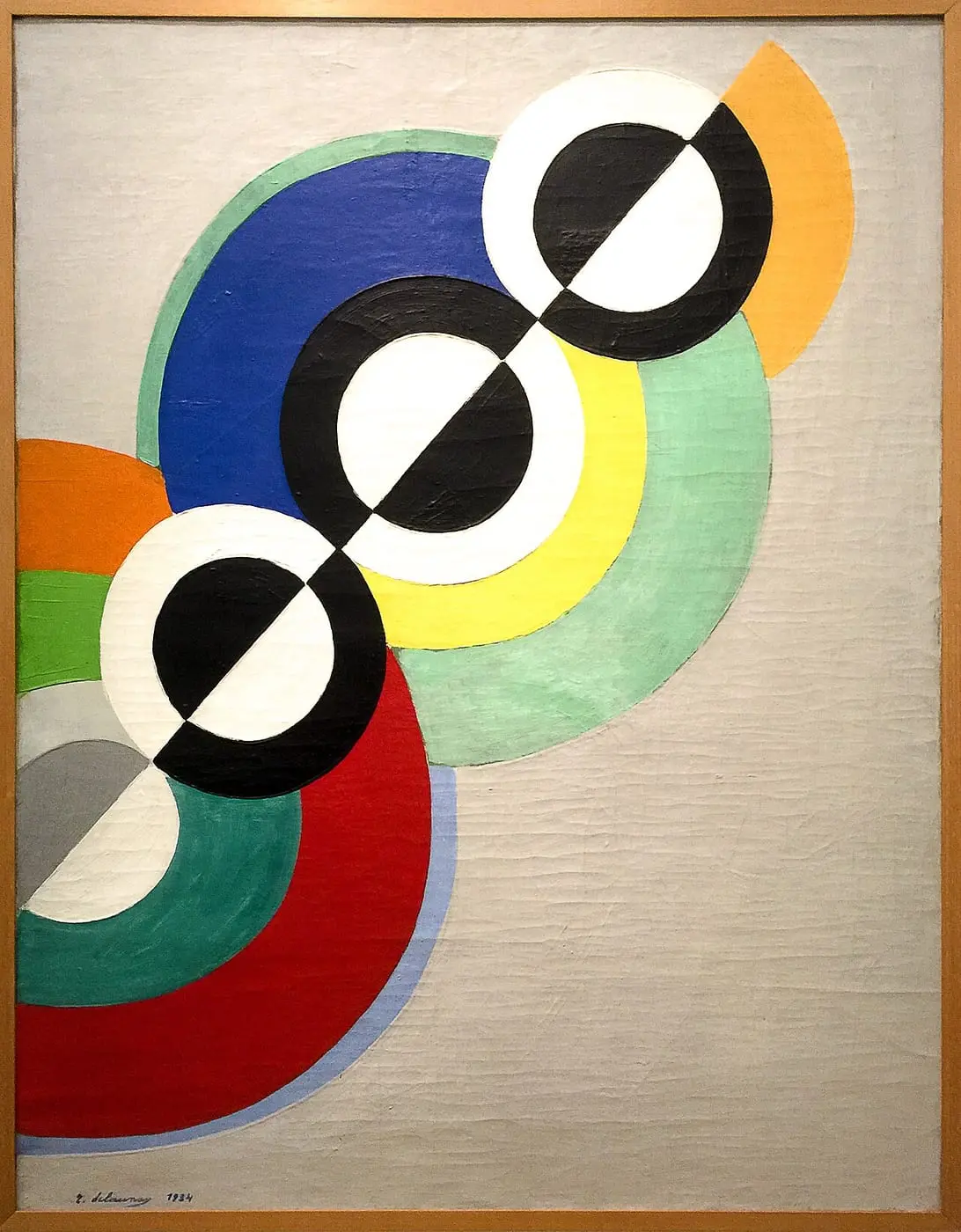 Rhythms by Robert Delaunay, canvas print