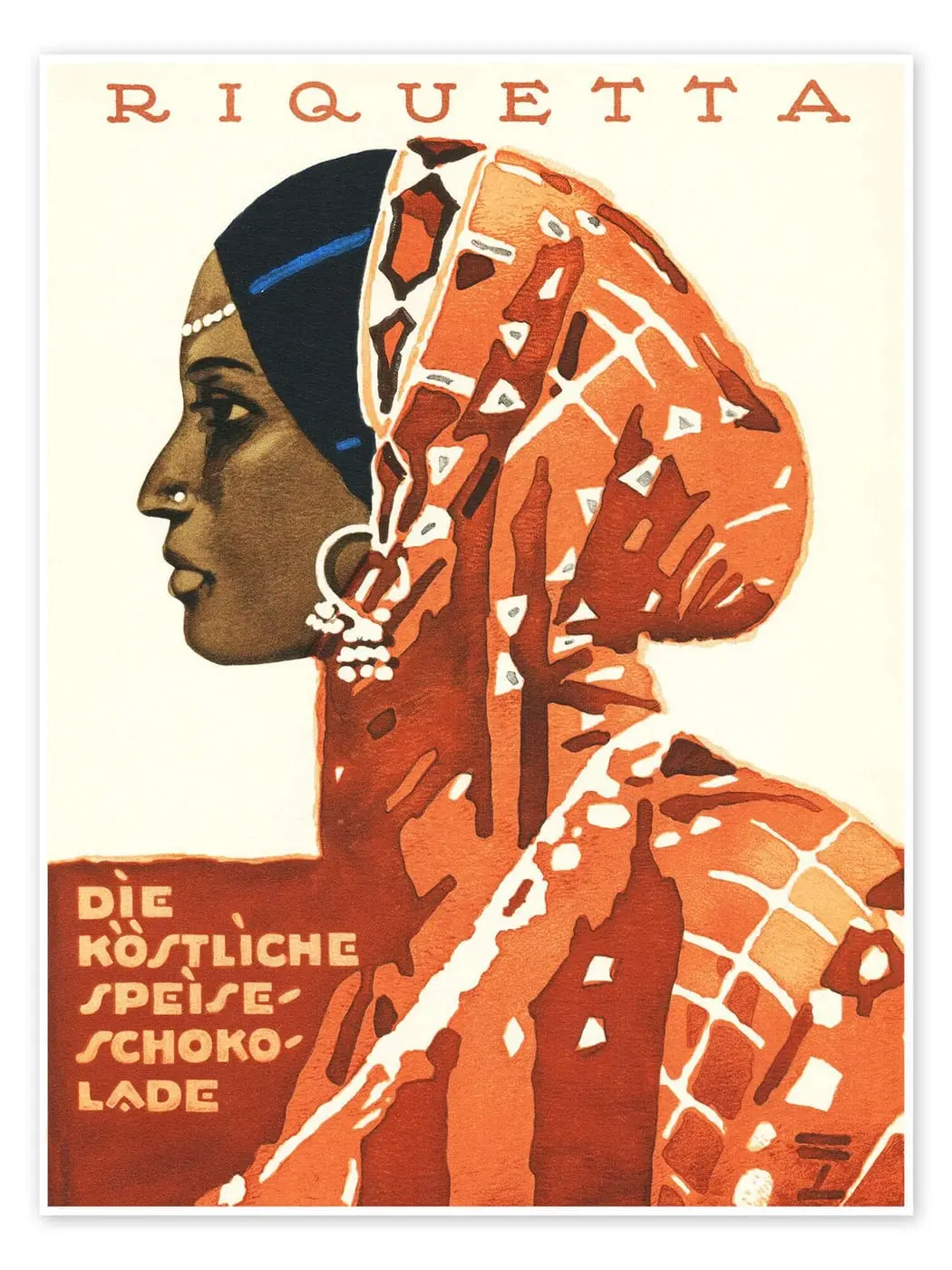Riquetta, die köstliche Speiseschokolade by Ludwig Hohlwein, canvas print