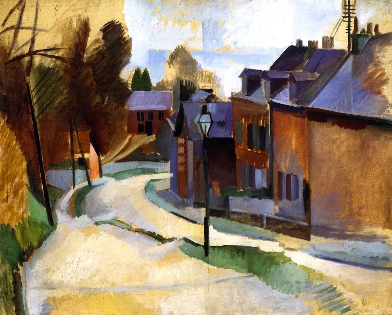 Road in Laon by Robert Delaunay, canvas print