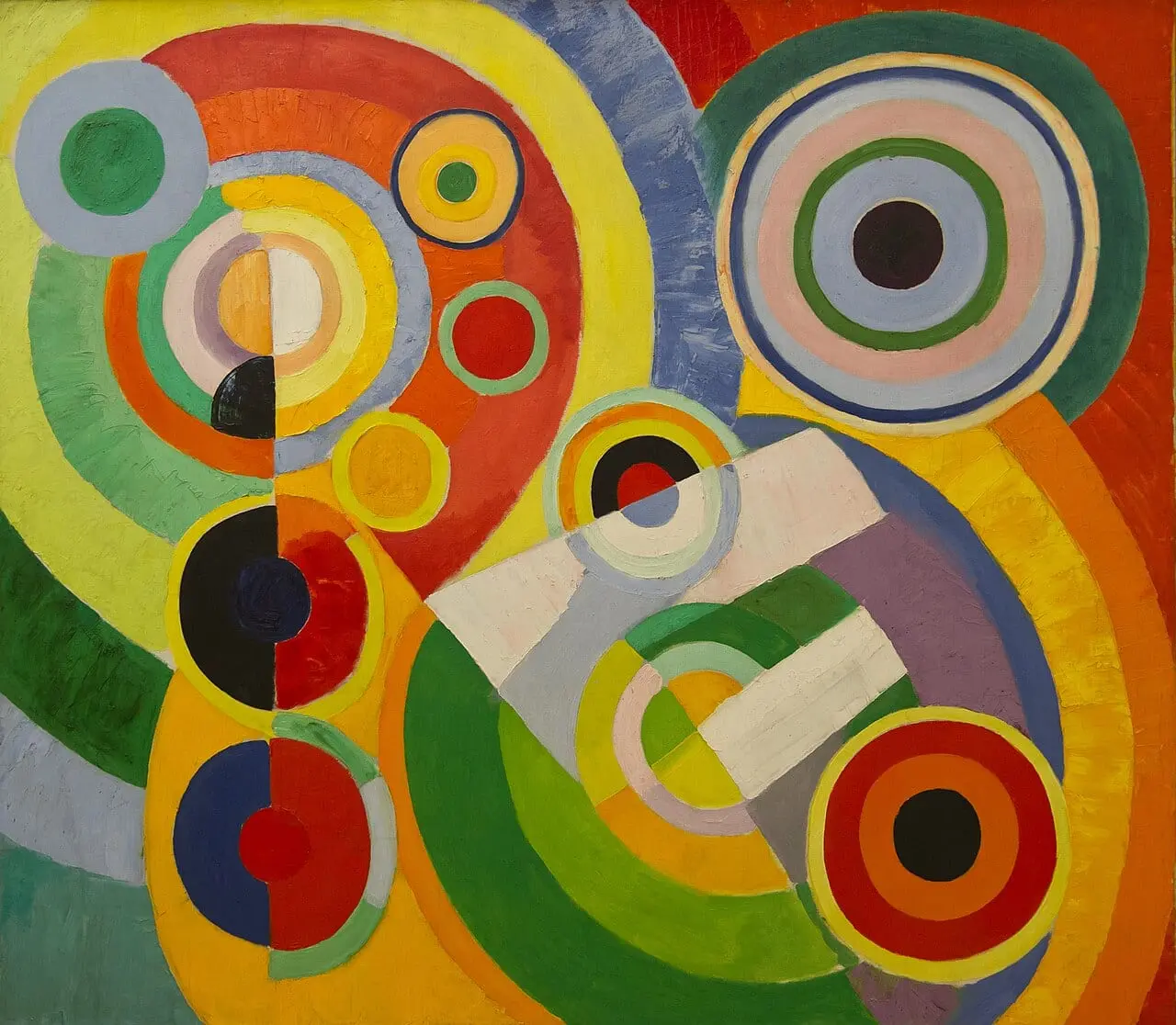 Rythme, Joie de vivre by Robert Delaunay, canvas print
