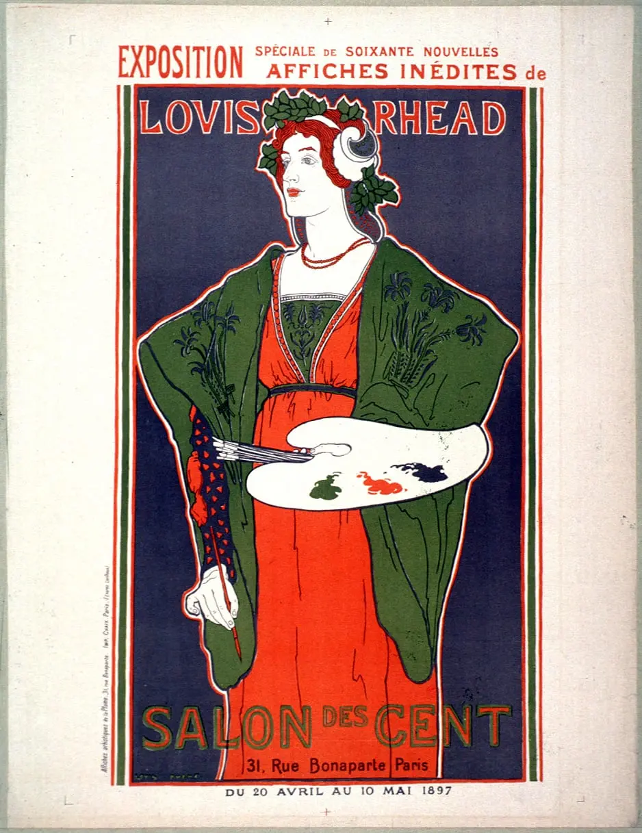 Salon des Cents by Louis Rhead, canvas print