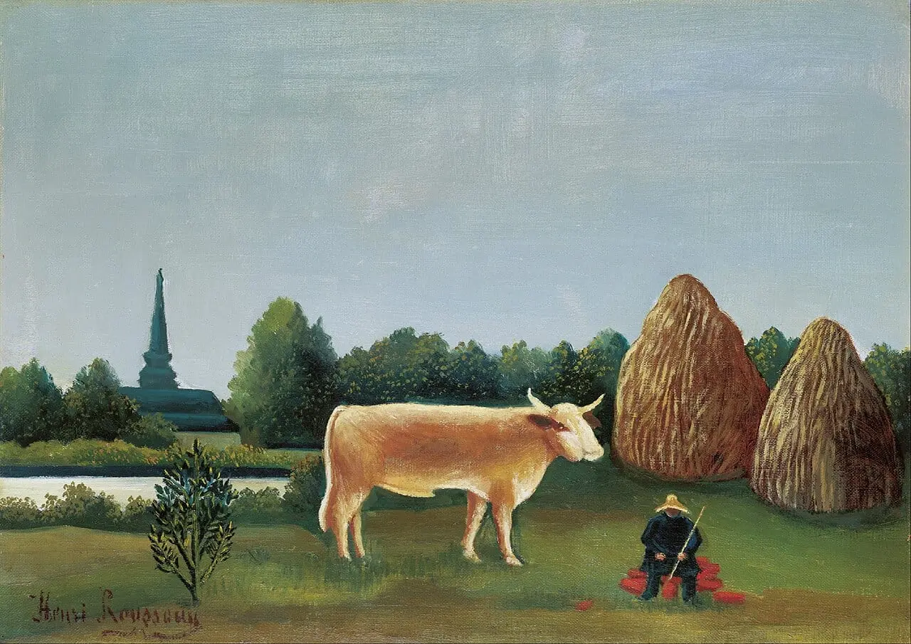 Scene in Bagneux on the Outskirts of Paris by Henri Rousseau, canvas print