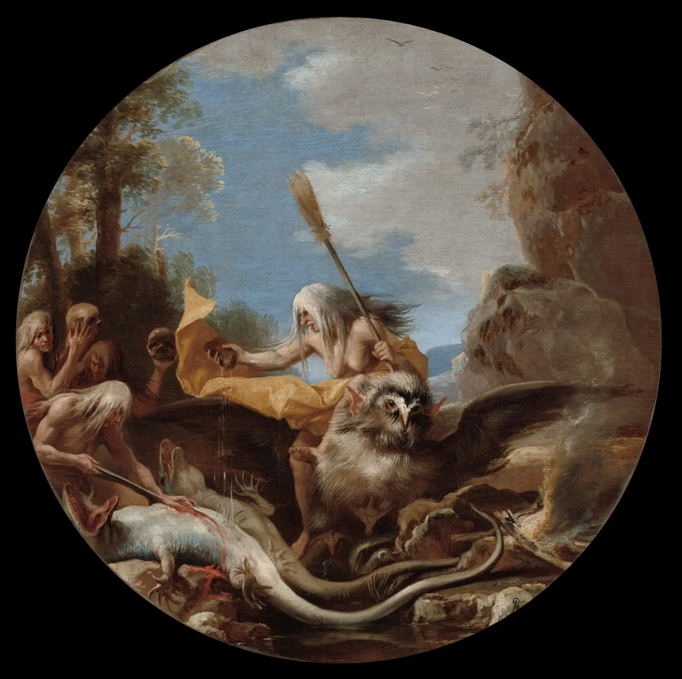 Scenes of Witchcraft: Day by Salvator Rosa, canvas print